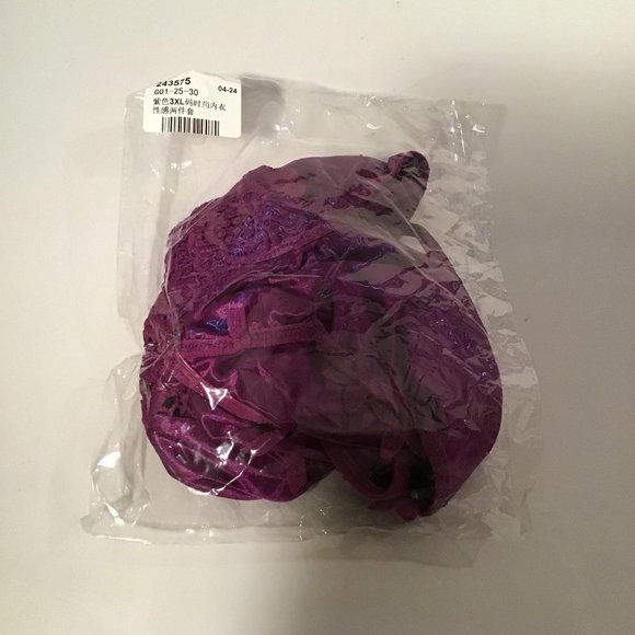 Purple bra & panty set NWT - Picture 3 of 5